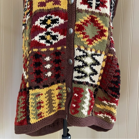 Cambridge Country Store Ramie Cotton Vintage Knit Sweater Vest Size 8 - Picture 3 of 9